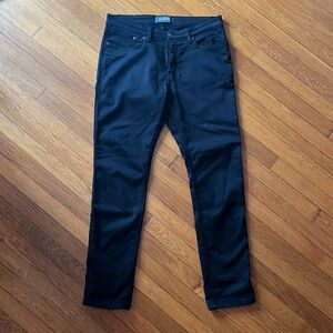 DU/ER DUER men’s 34x32 Slim Fit N2X “No Sweat” pants - black, EXCELLENT